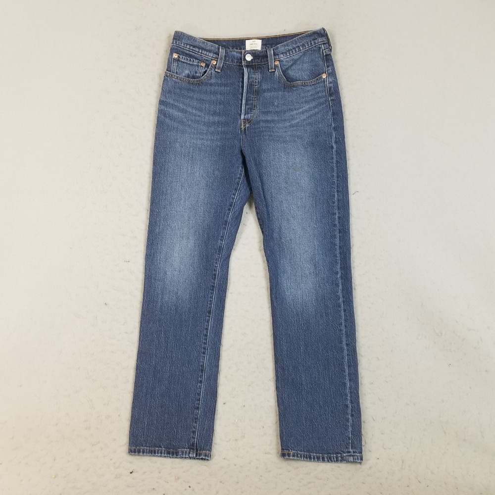 Levi's Jeans Mens 29x30 Blue 501 Original Straight Button Fly Denim 12501-0655